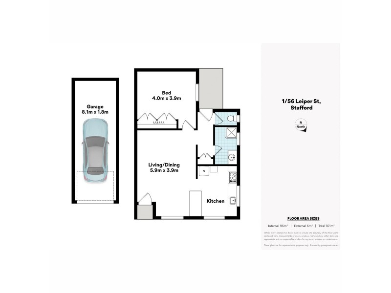 1/56 Leiper Street, Stafford QLD 4053 Floorplan