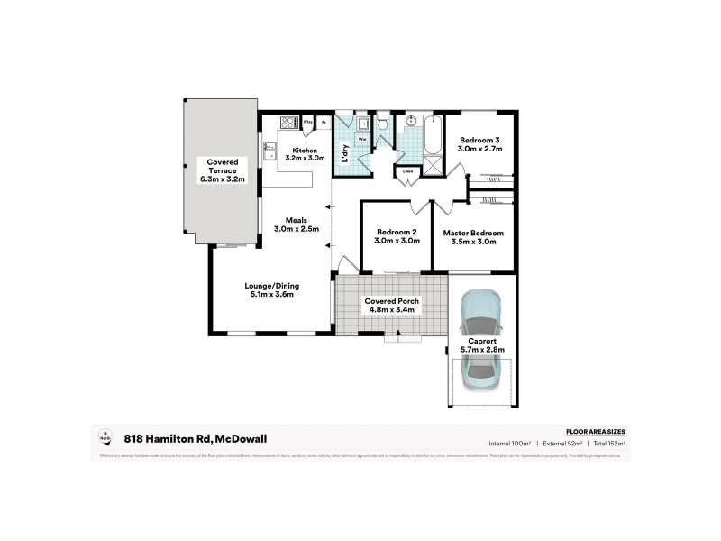 818 Hamilton Road, Mcdowall QLD 4053 Floorplan