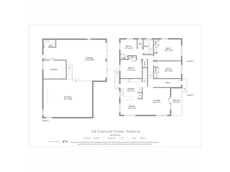 54 Eidsvold Street, Keperra QLD 4054 Floorplan