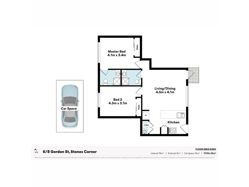 6/8 Gordon Street, Stones Corner QLD 4120 Floorplan