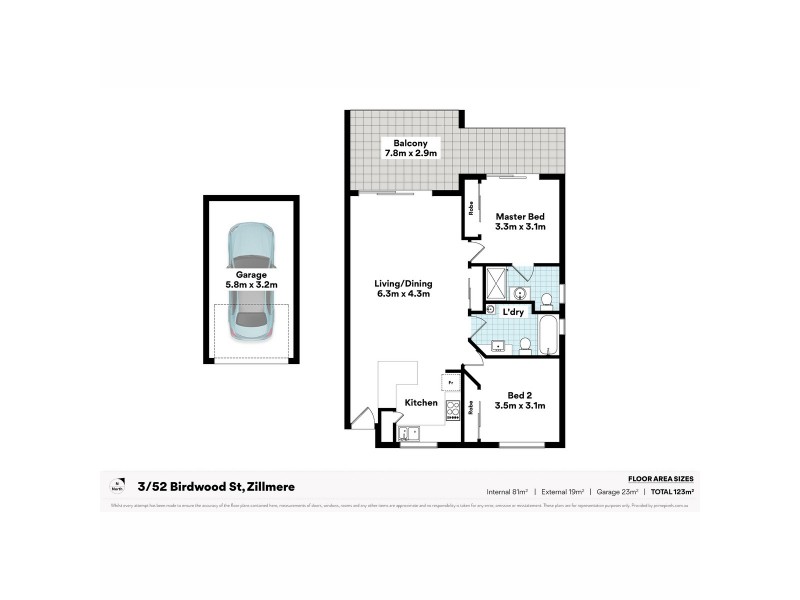 3/52 Birdwood Street, Zillmere QLD 4034 Floorplan