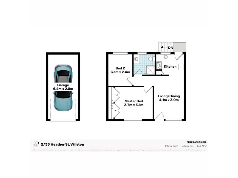 2/33 Heather Street, Wilston QLD 4051 Floorplan