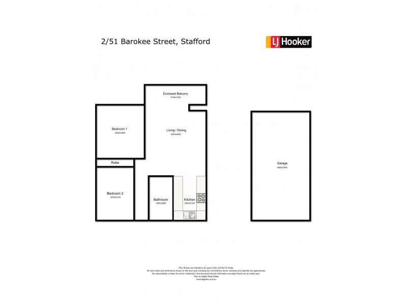 2/51 Barokee Street, Stafford QLD 4053 Floorplan