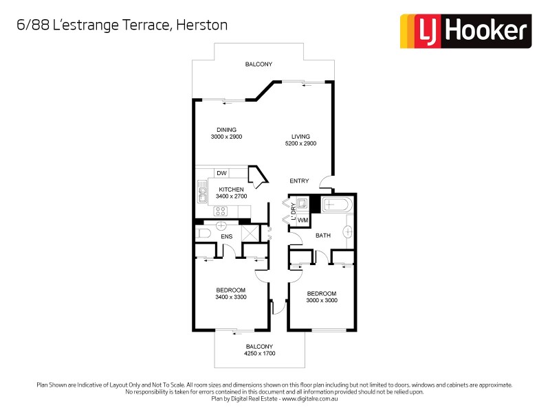 6/88 L’Estrange Terrace, Kelvin Grove QLD 4059 Floorplan