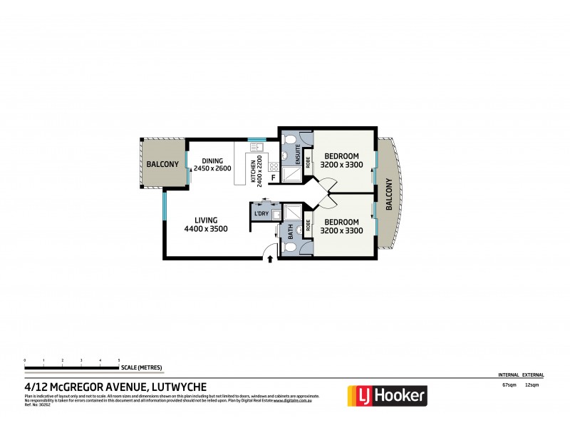 4/12 McGregor Ave, Lutwyche QLD 4030 Floorplan