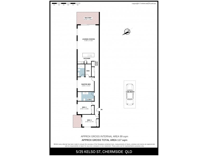 5/25 Kelso Street, Chermside QLD 4032 Floorplan