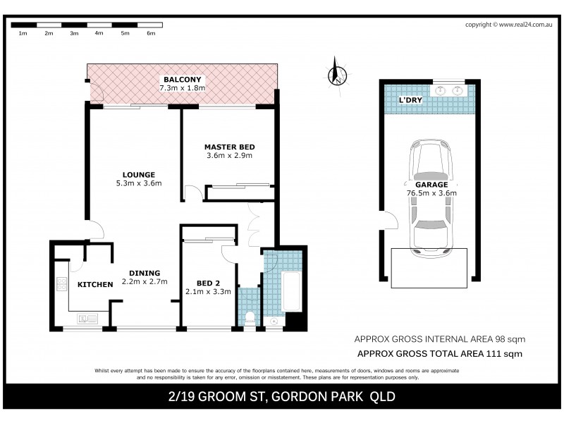 2/19 Groom Street, Gordon Park QLD 4031 Floorplan