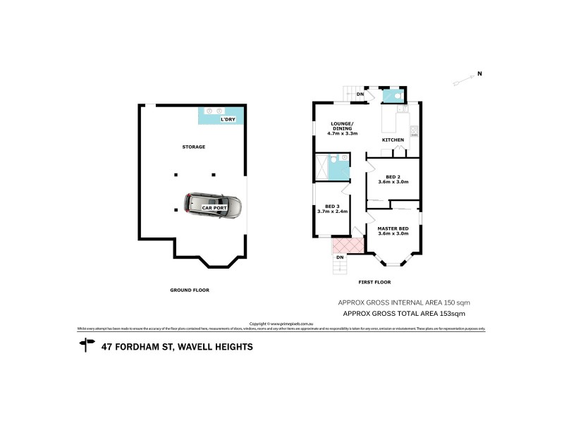 47 Fordham Street, Wavell Heights QLD 4012 Floorplan