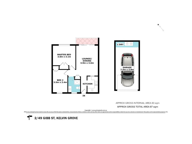 2/49 Gibb Street, Kelvin Grove QLD 4059 Floorplan