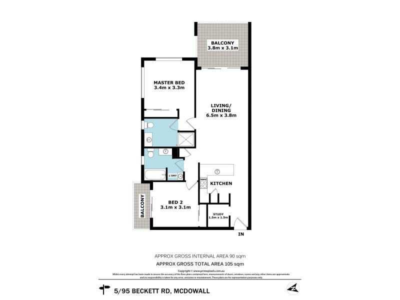 5/95 Beckett Road, Mcdowall QLD 4053 Floorplan