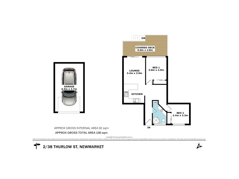 2/38 Thurlow Street, Newmarket QLD 4051 Floorplan