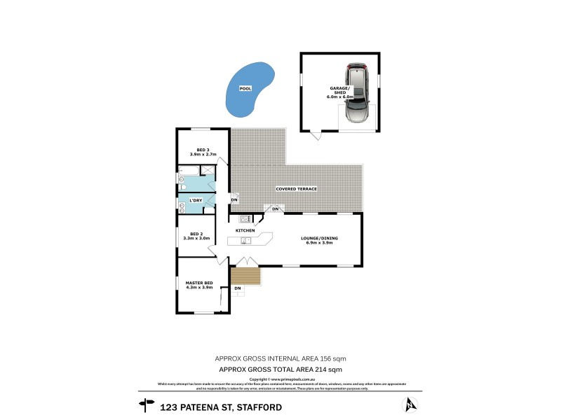 123 Pateena Street, Stafford QLD 4053 Floorplan