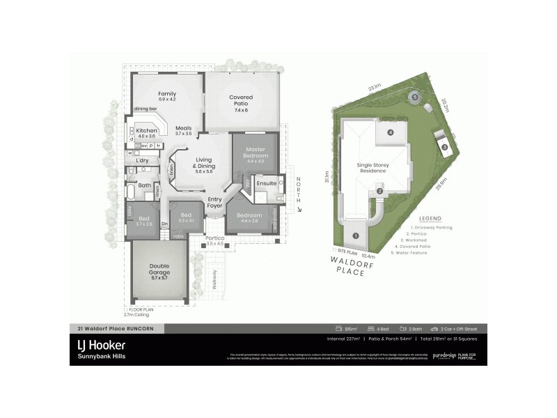 21 Waldorf Place, Runcorn QLD 4113 Floorplan