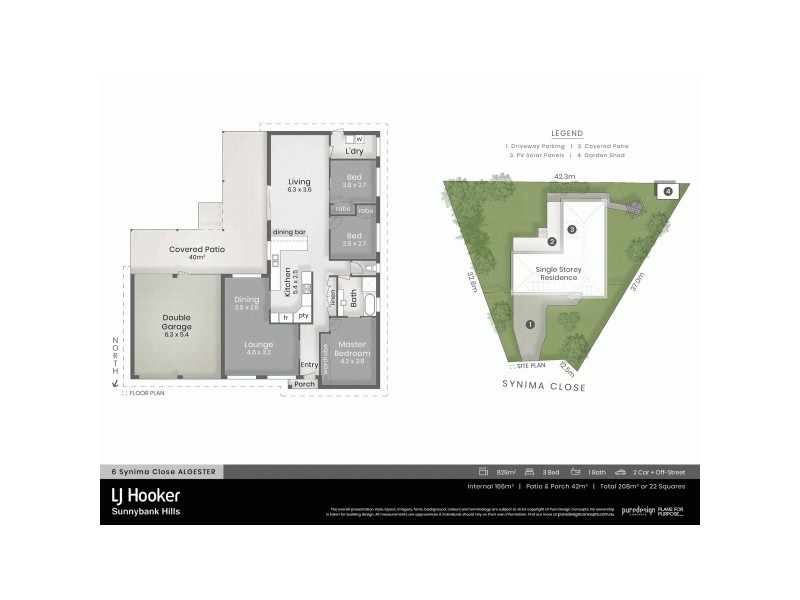 6 Synima Close, Algester QLD 4115 Floorplan
