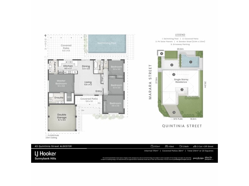 43 Quintinia Street, Algester QLD 4115 Floorplan