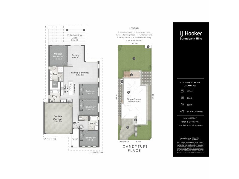 43 Candytuft Place, Calamvale QLD 4116 Floorplan
