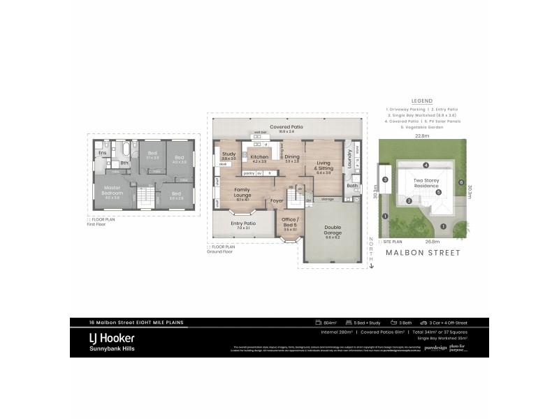 16 Malbon Street, Eight Mile Plains QLD 4113 Floorplan