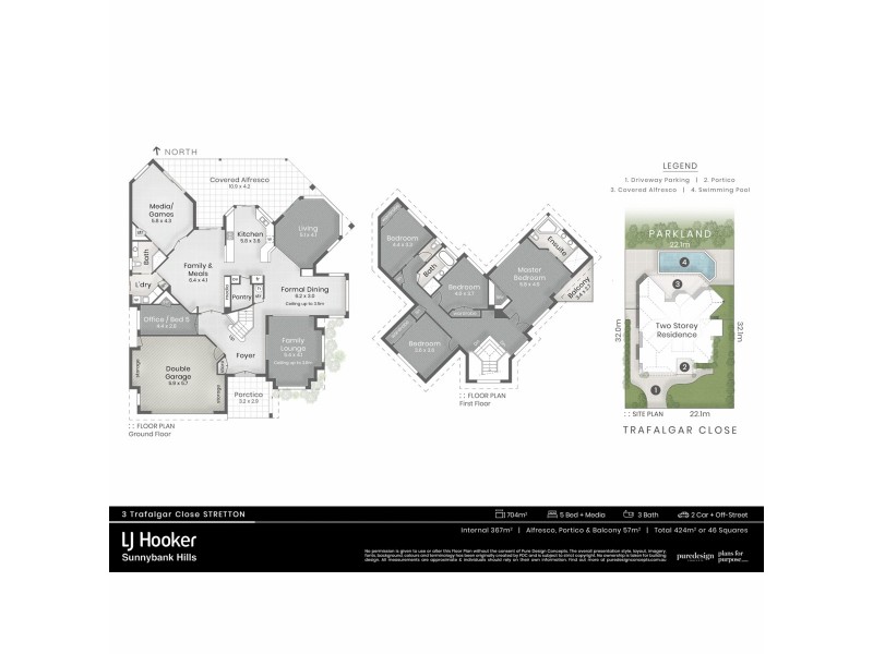 3 Trafalgar Close, Stretton QLD 4116 Floorplan