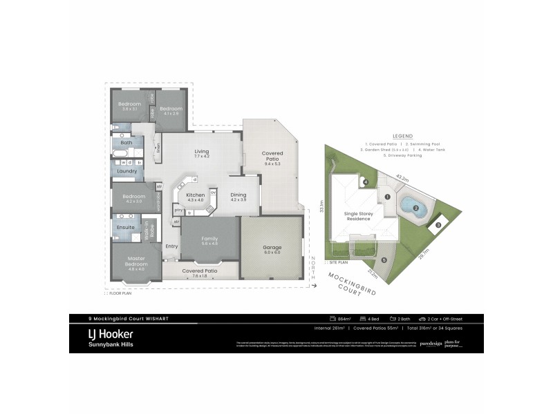 9 Mockingbird Court, Wishart QLD 4122 Floorplan
