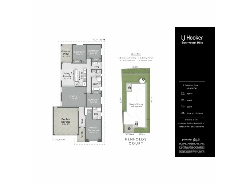 3 Penfolds Court, Holmview QLD 4207 Floorplan