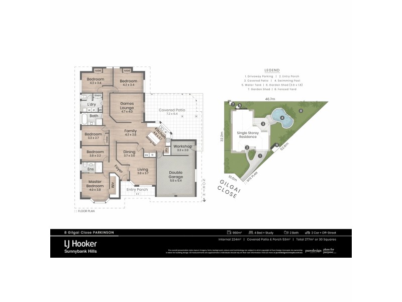 8 Gilgai Close, Parkinson QLD 4115 Floorplan