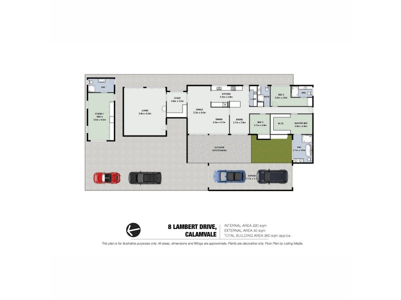 8 Lambert Drive, Calamvale QLD 4116 Floorplan