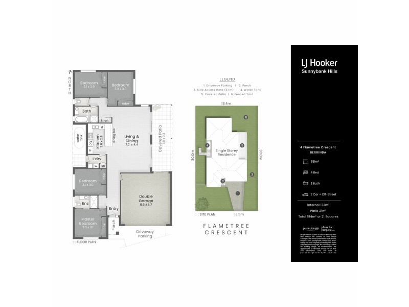 4 Flametree Crescent, Berrinba QLD 4117 Floorplan