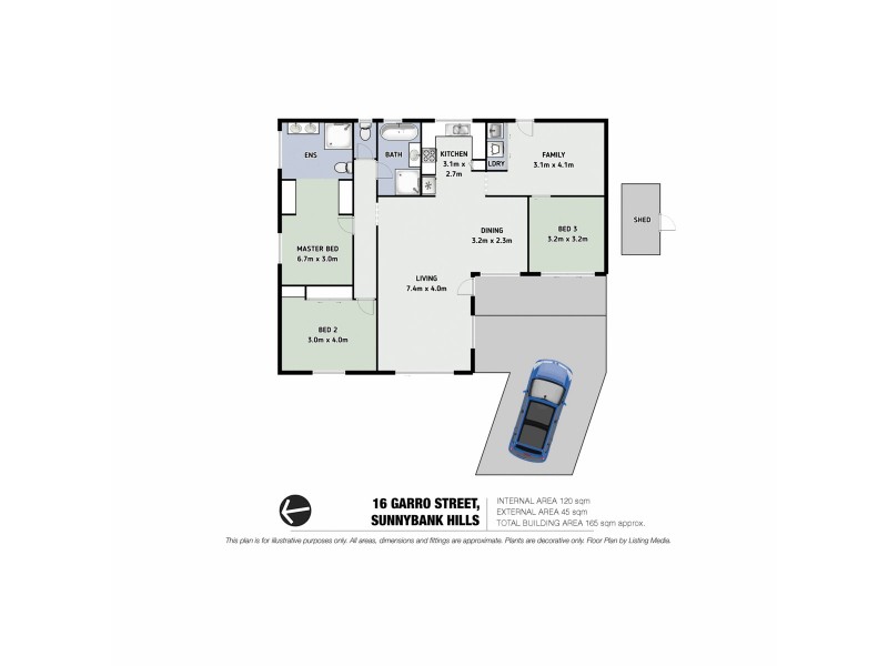 16 Garro Street, Sunnybank Hills QLD 4109 Floorplan
