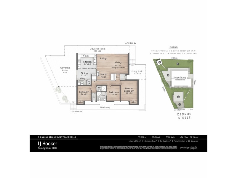 7 Cedrus Street, Sunnybank Hills QLD 4109 Floorplan