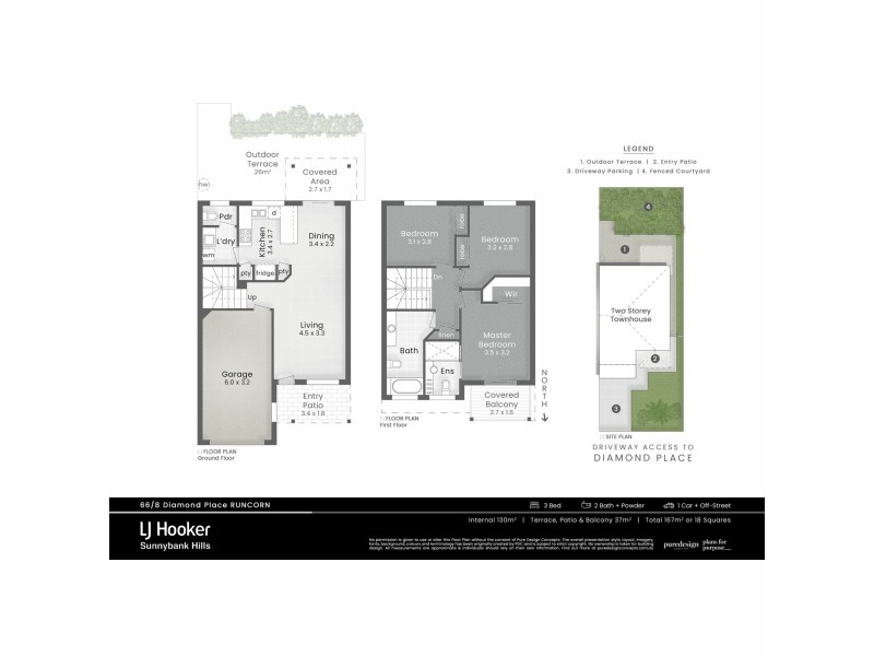 66/8 Diamond Place, Runcorn QLD 4113 Floorplan