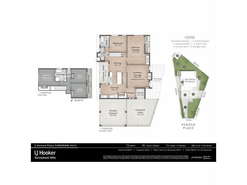 3 Venosa Place, Sunnybank Hills QLD 4109 Floorplan