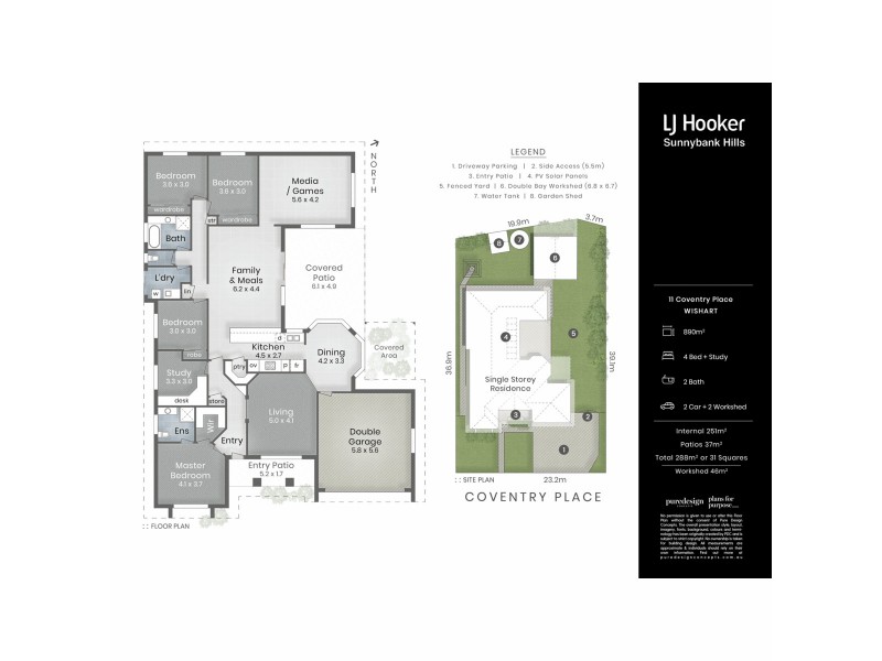 11 Coventry Place, Wishart QLD 4122 Floorplan