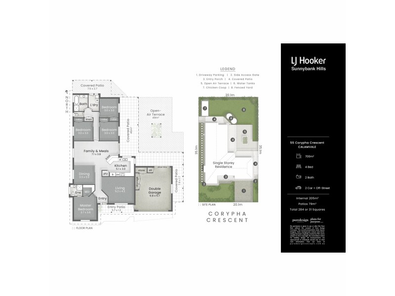 55 Corypha Crescent, Calamvale QLD 4116 Floorplan