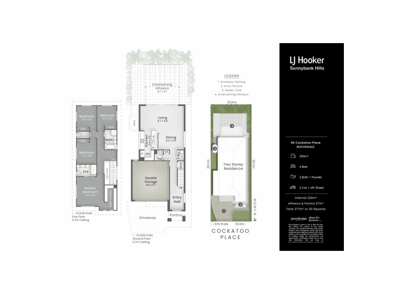 45 Cockatoo Place, Rochedale QLD 4123 Floorplan