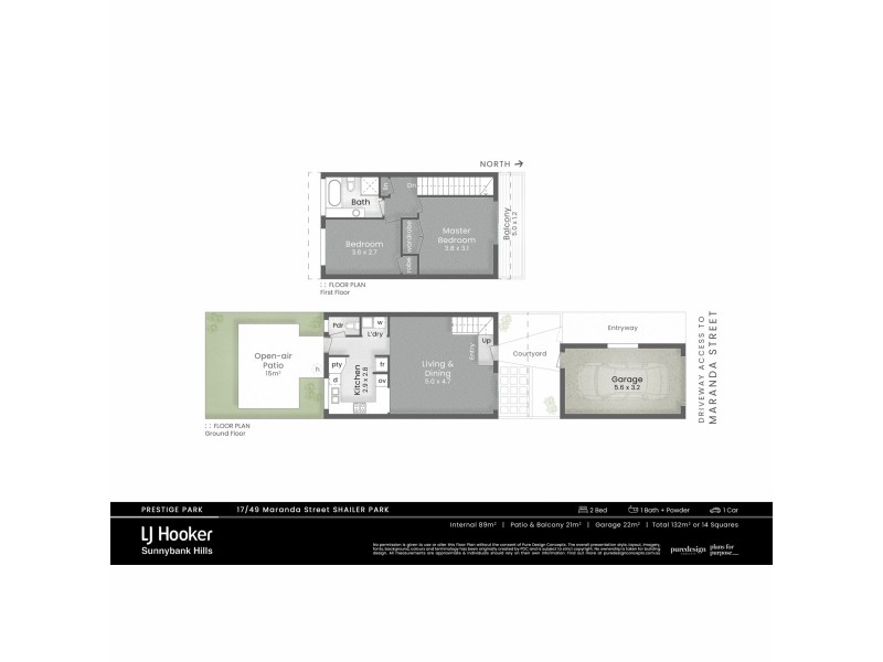 17/49 Maranda Street, Shailer Park QLD 4128 Floorplan