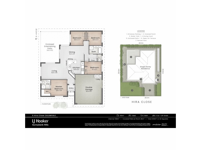 9 Hira Close, Calamvale QLD 4116 Floorplan