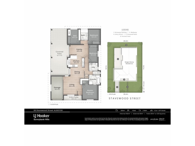 28 Stavewood Street, Algester QLD 4115 Floorplan