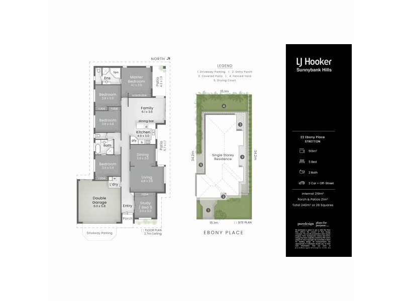 22 Ebony Place, Stretton QLD 4116 Floorplan