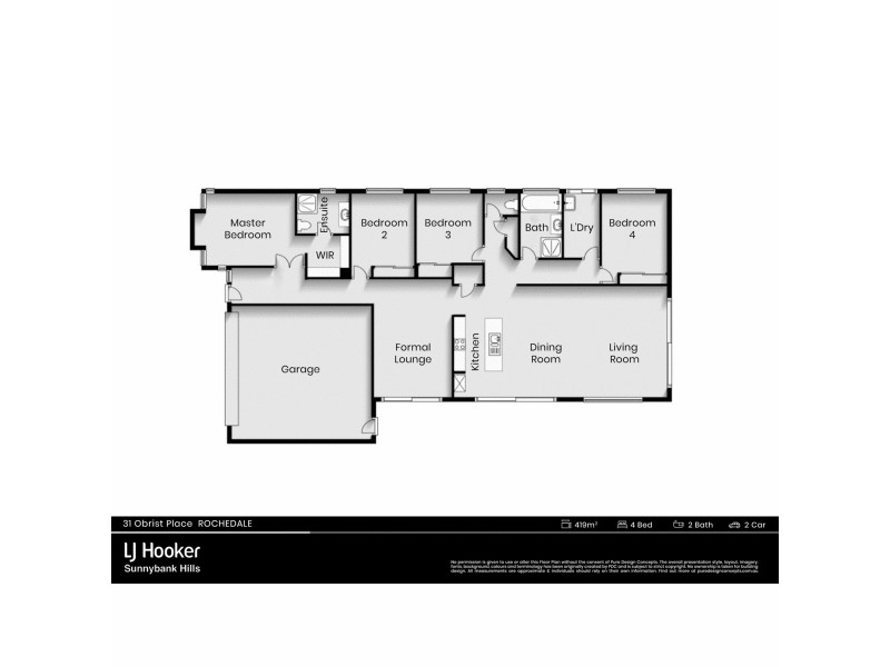 31 Obrist Place, Rochedale QLD 4123 Floorplan
