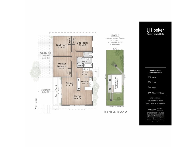 36 Ryhill Road, Sunnybank Hills QLD 4109 Floorplan