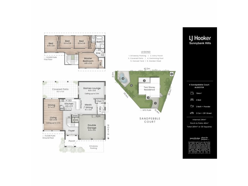 4 Sandpebble Court, Algester QLD 4115 Floorplan