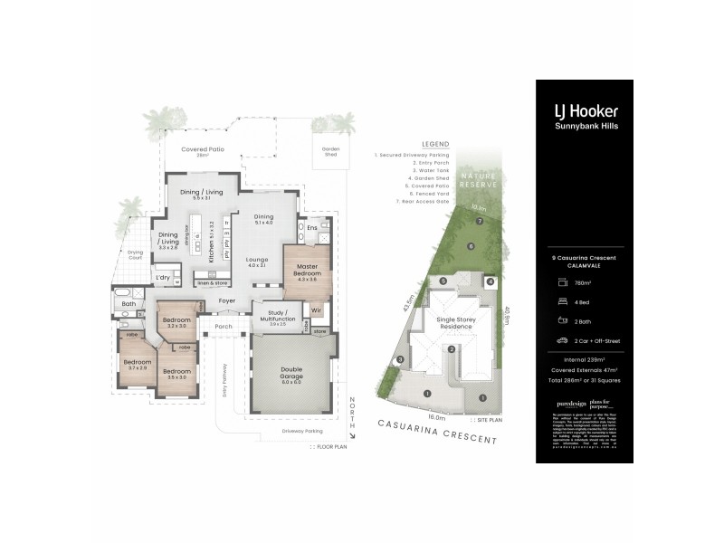 9 Casuarina Crescent, Calamvale QLD 4116 Floorplan