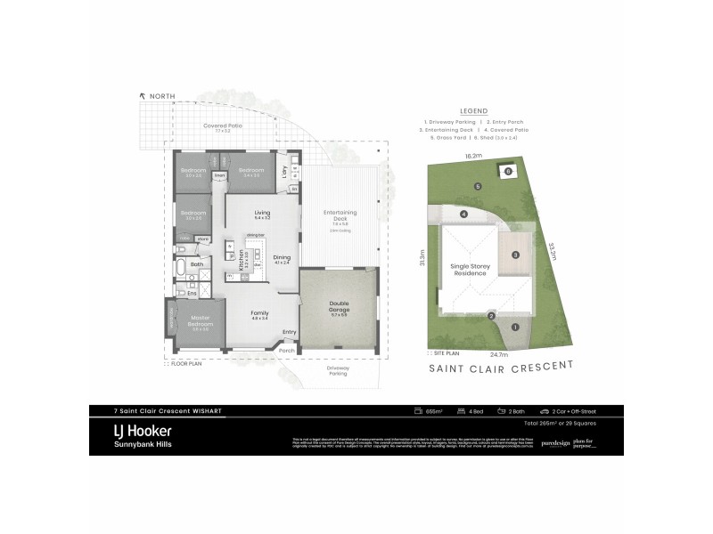 7 St Clair Crescent, Wishart QLD 4122 Floorplan