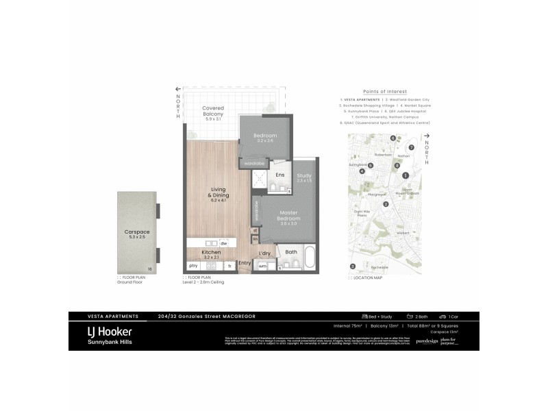 204/32 Gonzales Street, Macgregor QLD 4109 Floorplan