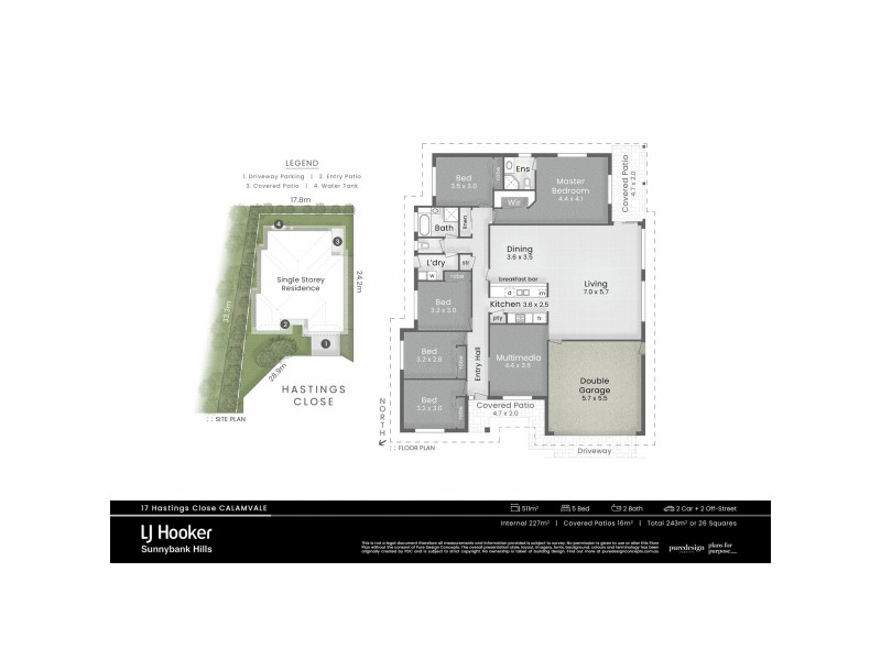17 Hastings Close, Calamvale QLD 4116 Floorplan