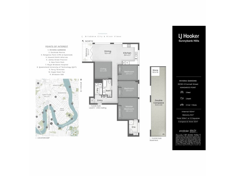 25/83 O’Connell Street, Kangaroo Point QLD 4169 Floorplan