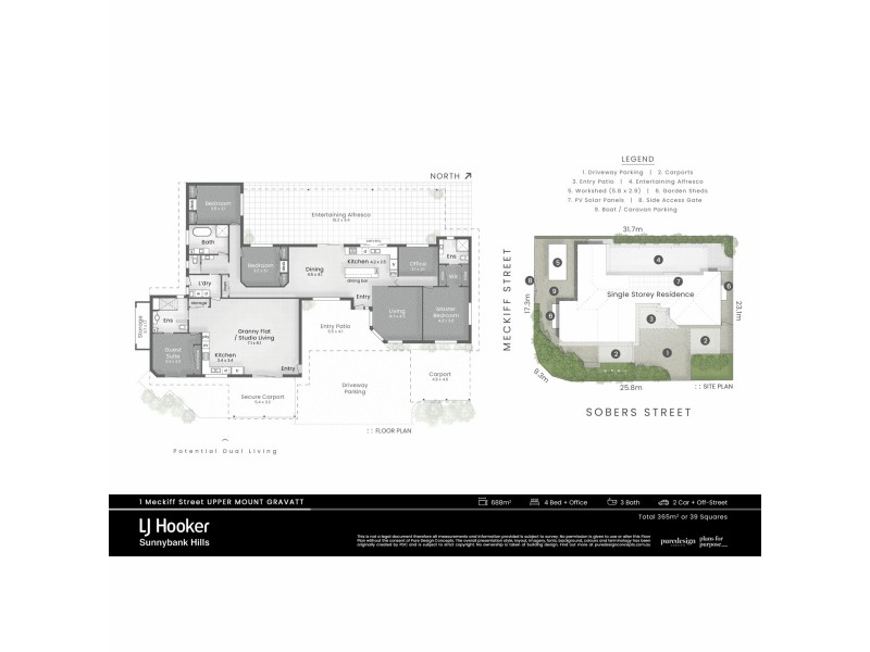 1 Meckiff Street, Upper Mount Gravatt QLD 4122 Floorplan