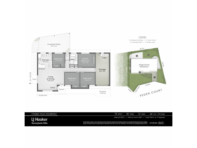 3 Peden Court, Calamvale QLD 4116 Floorplan