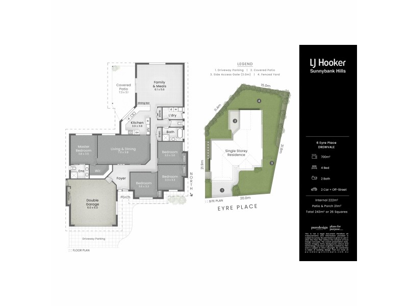 6 Eyre Place, Drewvale QLD 4116 Floorplan