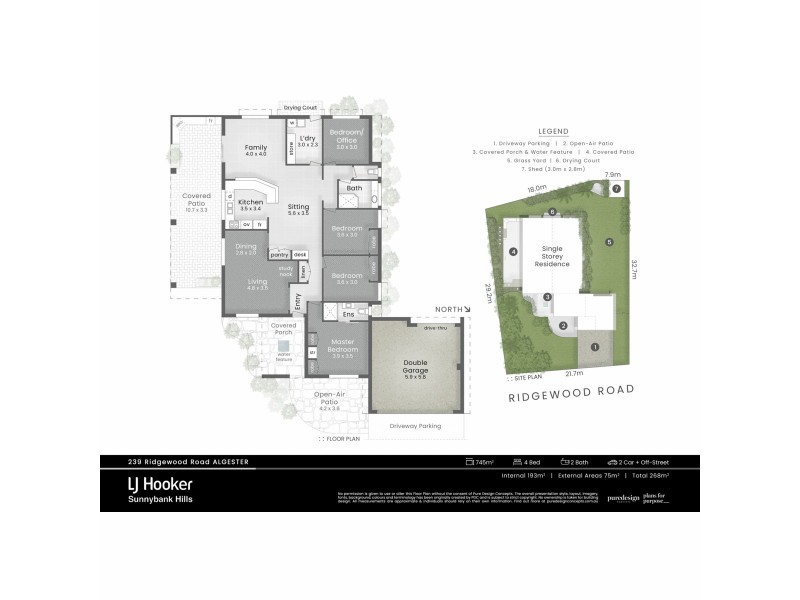 239 Ridgewood Road, Algester QLD 4115 Floorplan